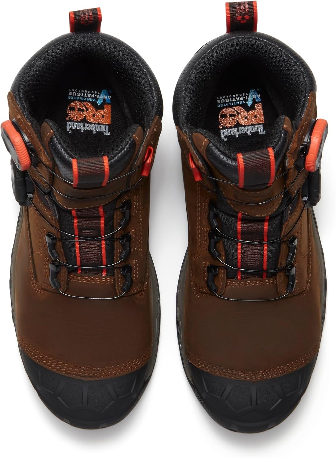 Timberland PRO Men’s Boondock Ultralight Boa 6 Inch Composite Safety Toe Waterproof Industrial Work Boot(Medium Brown Full Grain)