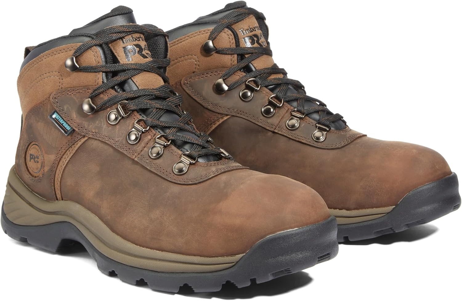 Timberland PRO mens Flume Work Steel Safety Toe Waterproof(Brown-2024 New)