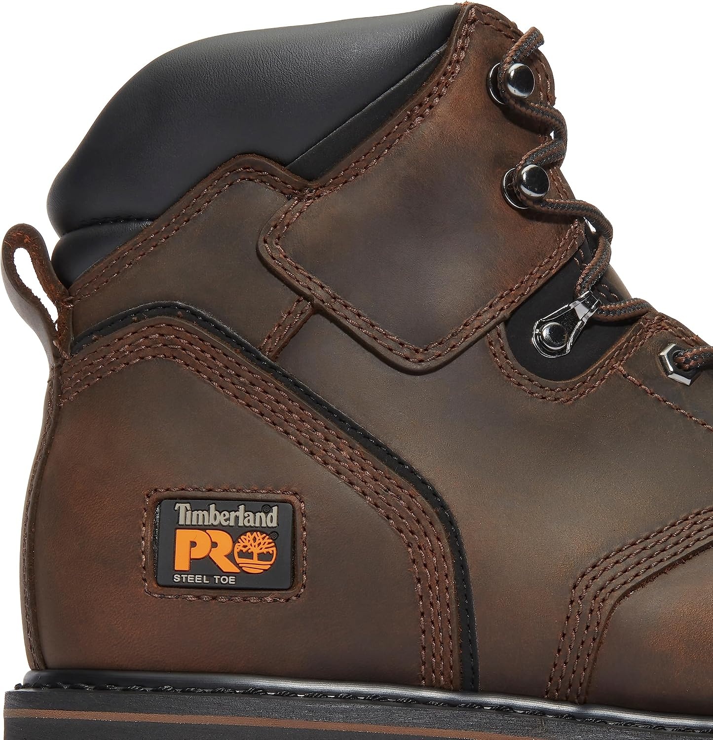 Timberland PRO Men’s Pit Boss 6 Inch Steel Safety Toe Industrial Work Boot(Brown V1)