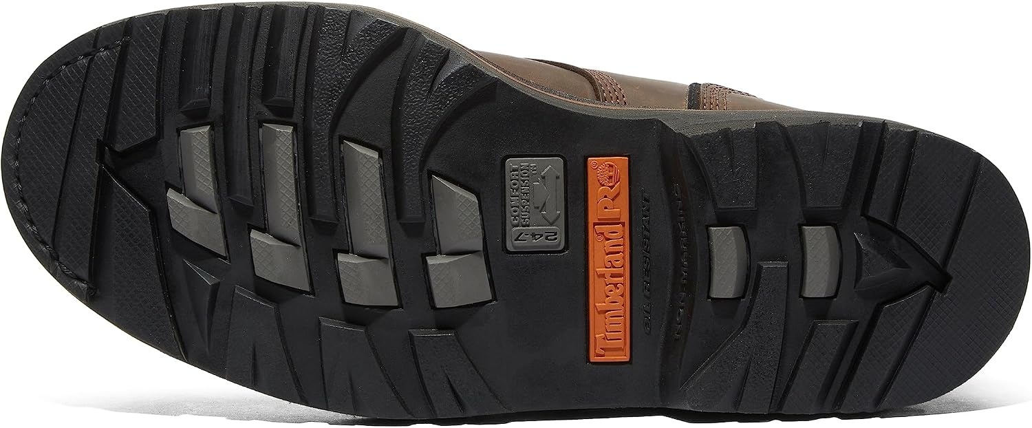 Timberland PRO Men’s Pit Boss 6 Inch Steel Safety Toe Industrial Work Boot(Brown V1)