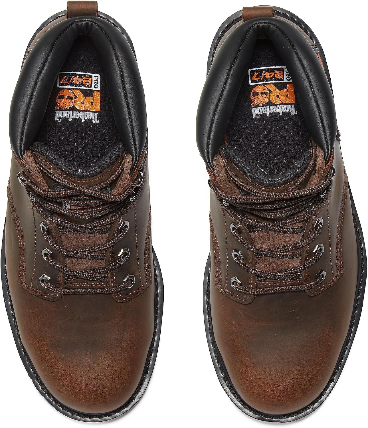 Timberland PRO Men’s Pit Boss 6 Inch Steel Safety Toe Industrial Work Boot(Brown V1)
