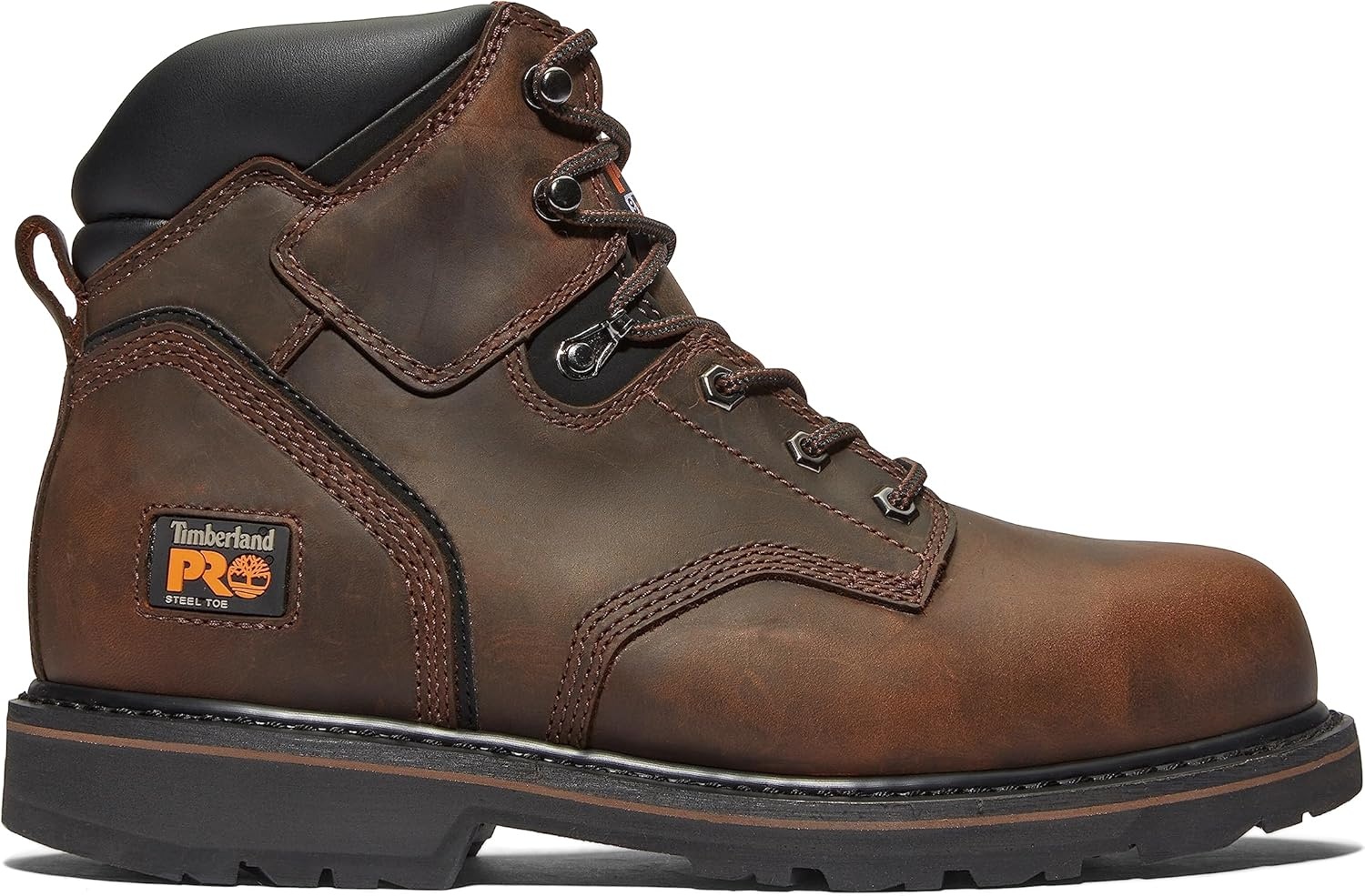 Timberland PRO Men’s Pit Boss 6 Inch Steel Safety Toe Industrial Work Boot(Brown V1)