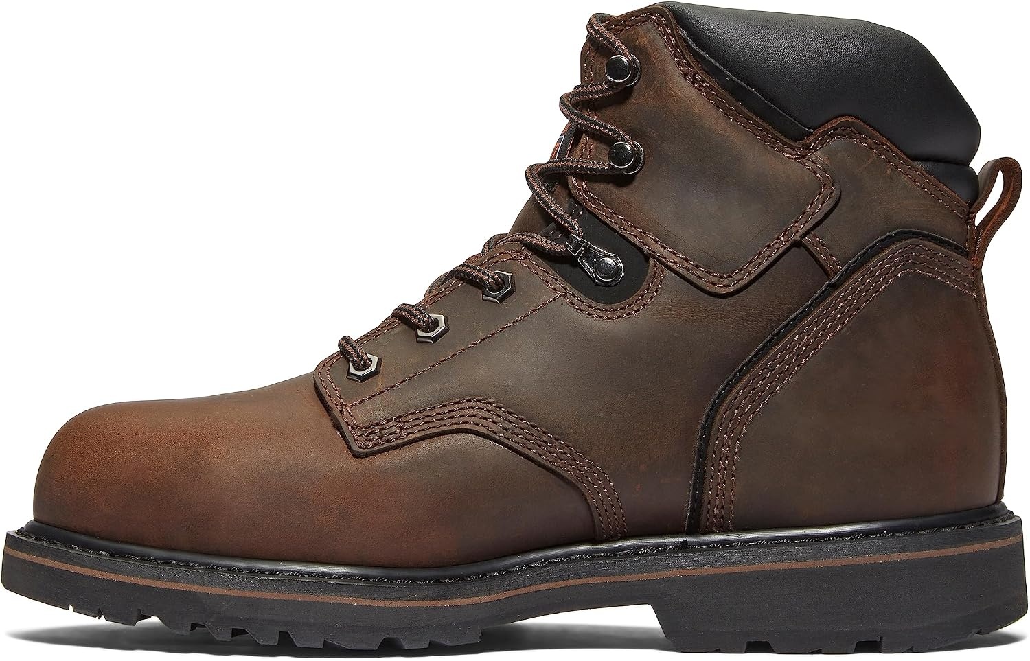 Timberland PRO Men’s Pit Boss 6 Inch Steel Safety Toe Industrial Work Boot(Brown V1)