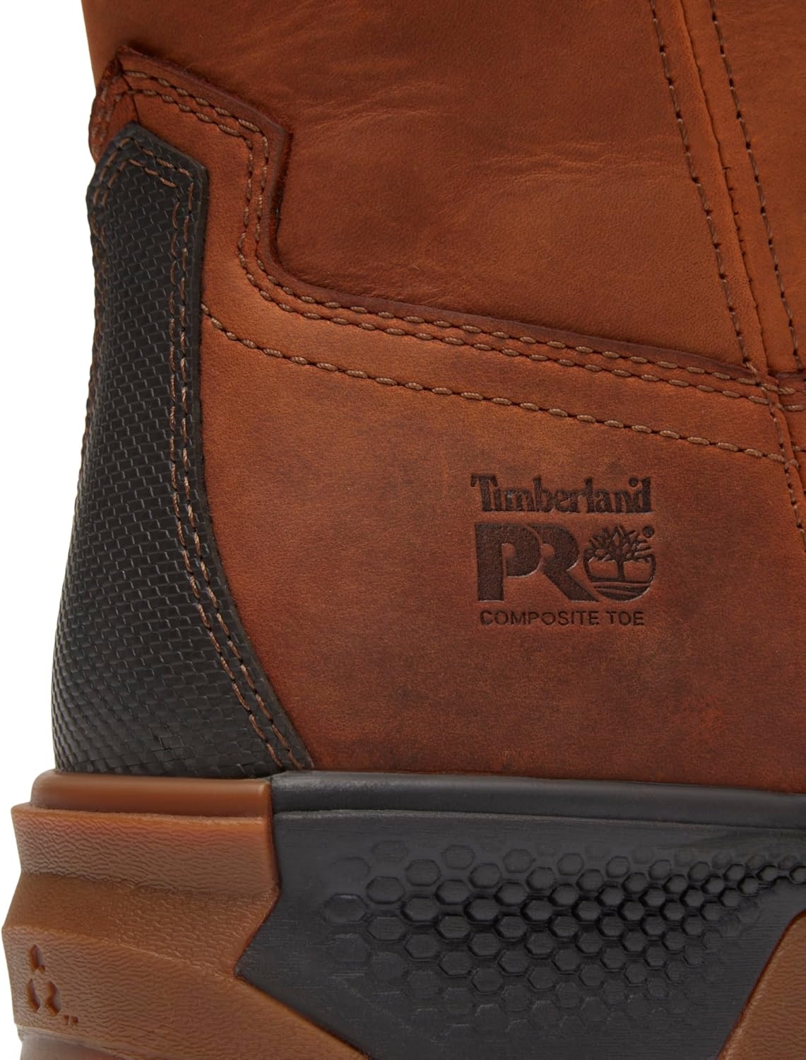 Timberland PRO Titan EV Pull-On Composite Safety Toe Industrial Work Boots(Medium Brown Full Grain)