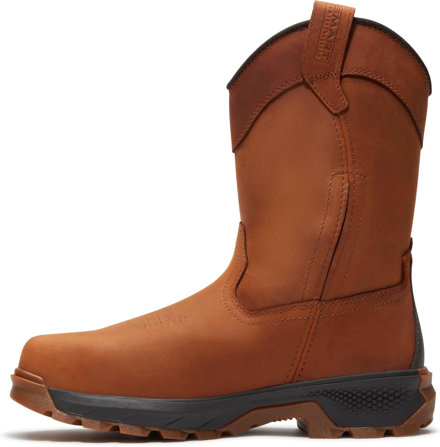 Timberland PRO Titan EV Pull-On Composite Safety Toe Industrial Work Boots(Medium Brown Full Grain)