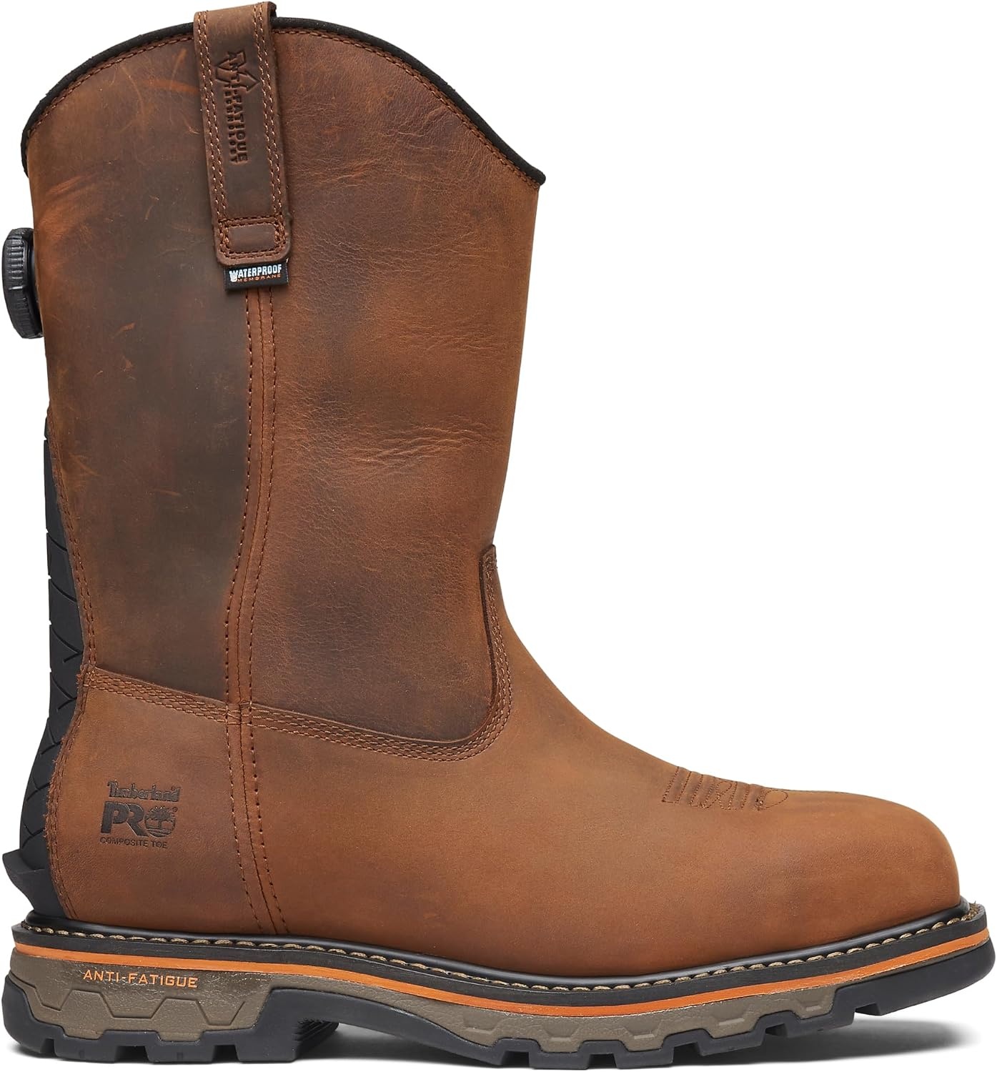 Timberland PRO Mens Medium Brown BOA True Grit Comp Toe WP SR Boot(Earth Bandit Brown V1)