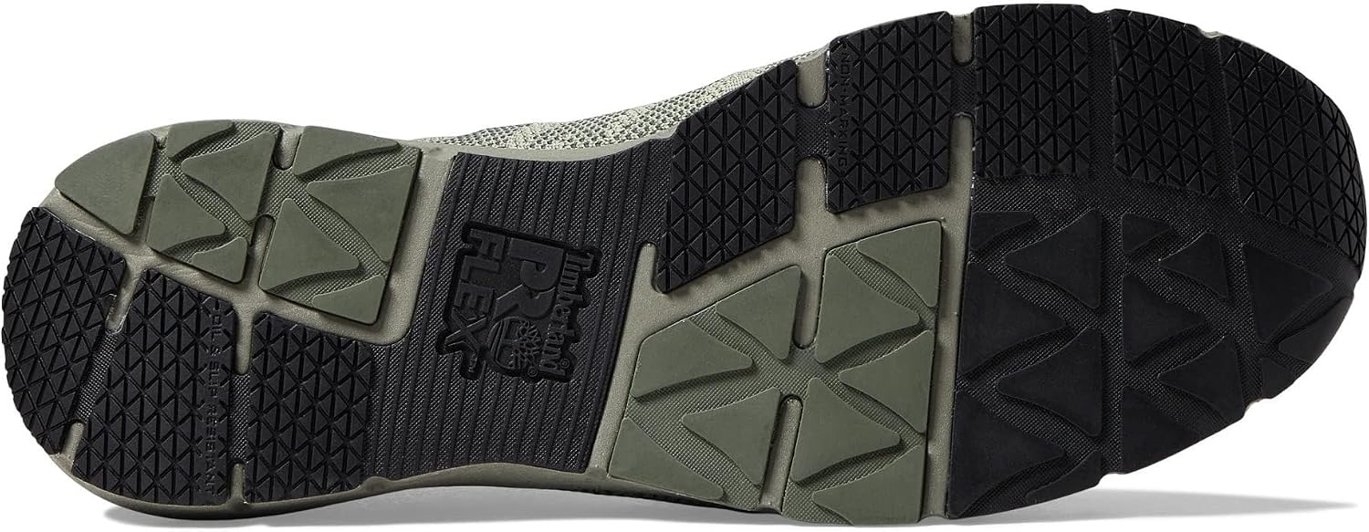 Timberland PRO Mens CSA Radius Knit Composite Safety Toe Puncture Resistant Industrial Athletic Work Shoe(Green/Black 2)