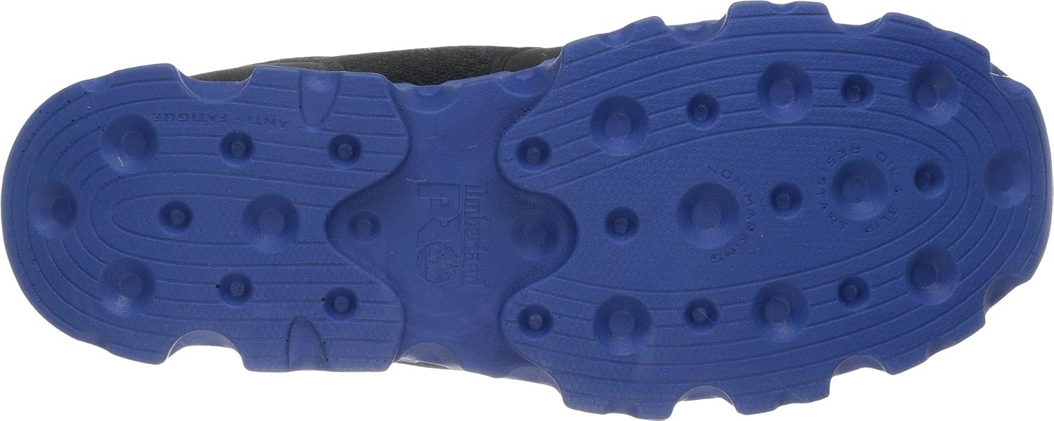 Timberland PRO Men’s Powertrain Alloy Toe ESD Industrial Shoe(Black/Blue Microfiber and Textile)