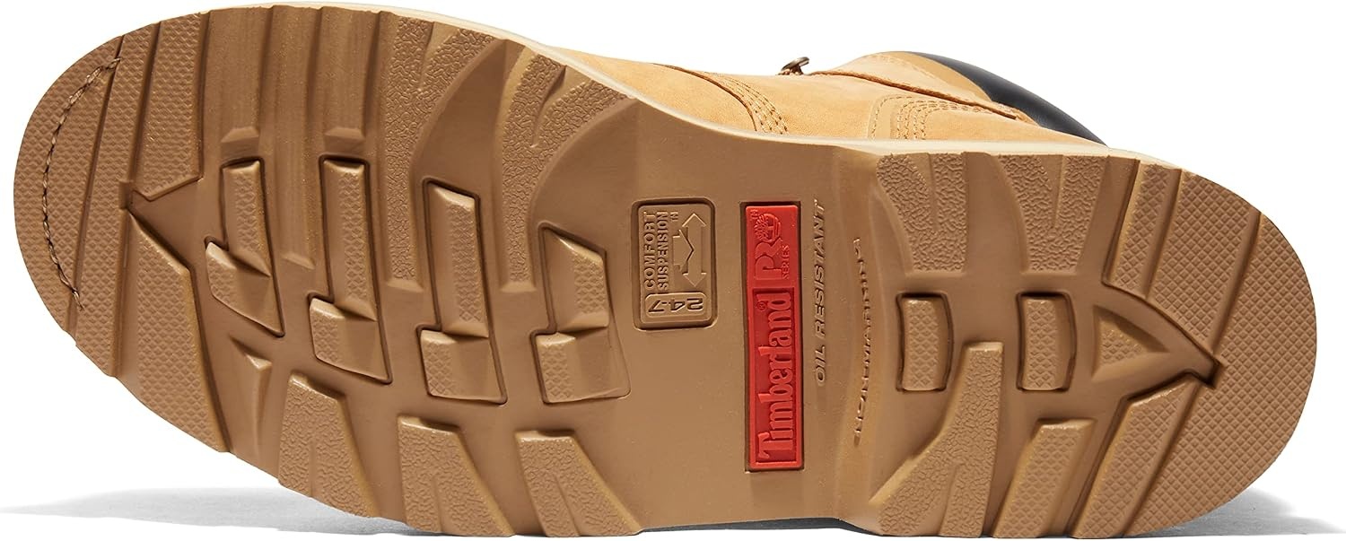 Timberland PRO Men’s Pit Boss 6 Inch Steel Safety Toe Industrial Work Boot(Wheat-2024 New)