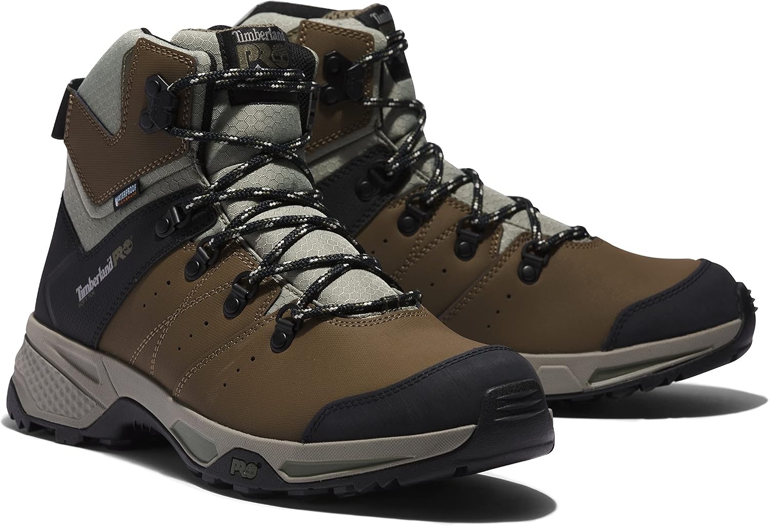 Timberland PRO Switchback 6″ Composite Safety Toe Waterproof(Brown/Green)