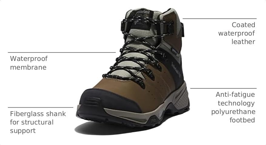 Timberland PRO Switchback 6″ Composite Safety Toe Waterproof(Brown/Green)
