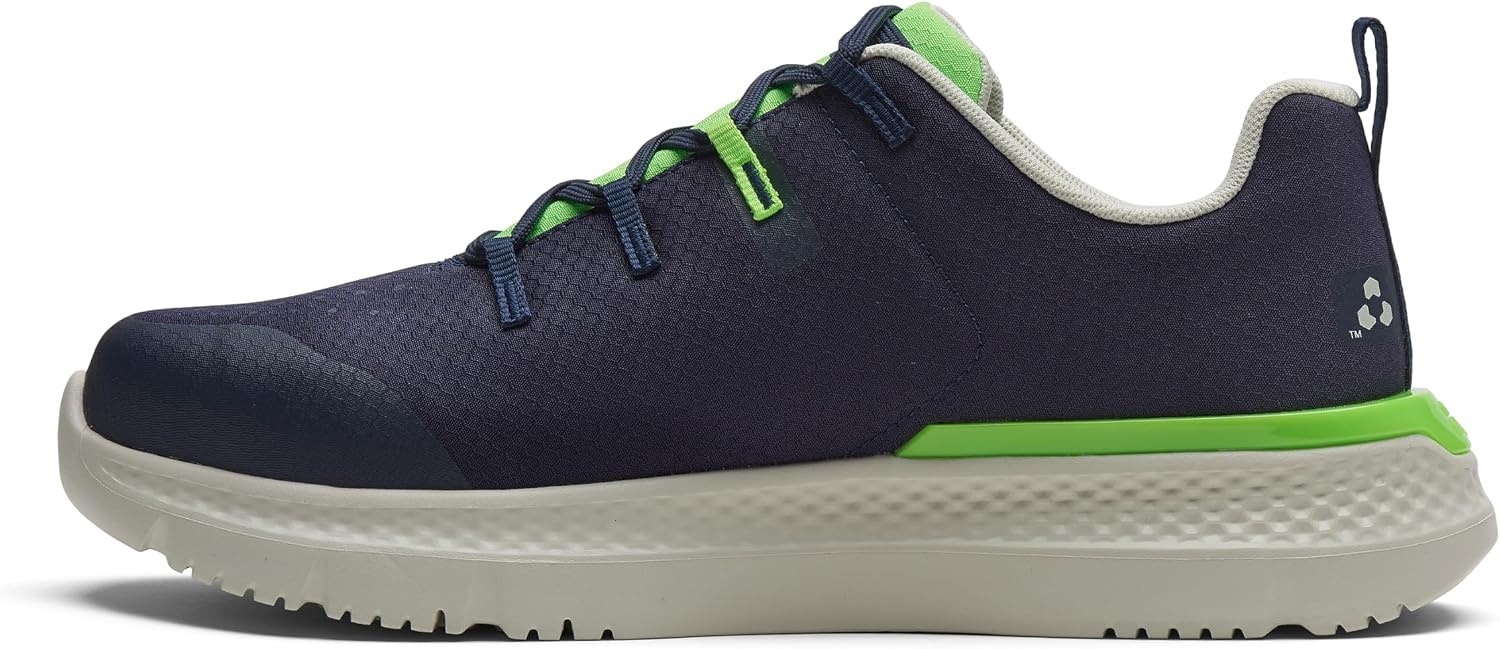 Timberland PRO Men’s Intercept Steel Safety Toe Industrial Athletic Work Shoe(Navy/Lime)