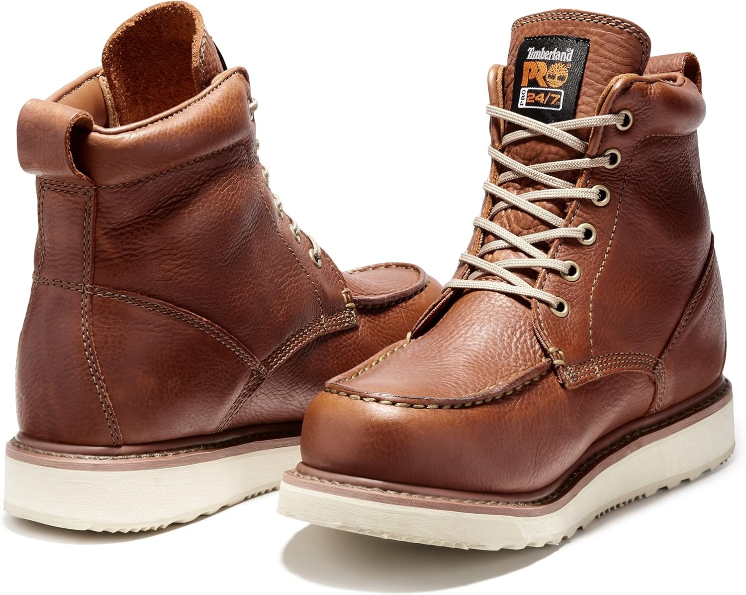Timberland PRO Unisex Adult Pro Wedge 6 Inch Soft Toe Work Boots(Rust)