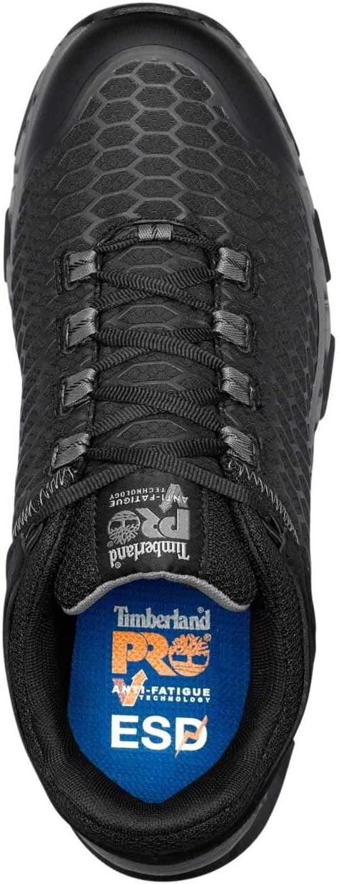 Timberland PRO Men’s Powertrain Sport Alloy-Toe EH Industrial & Construction Shoe(Black/Grey V1)