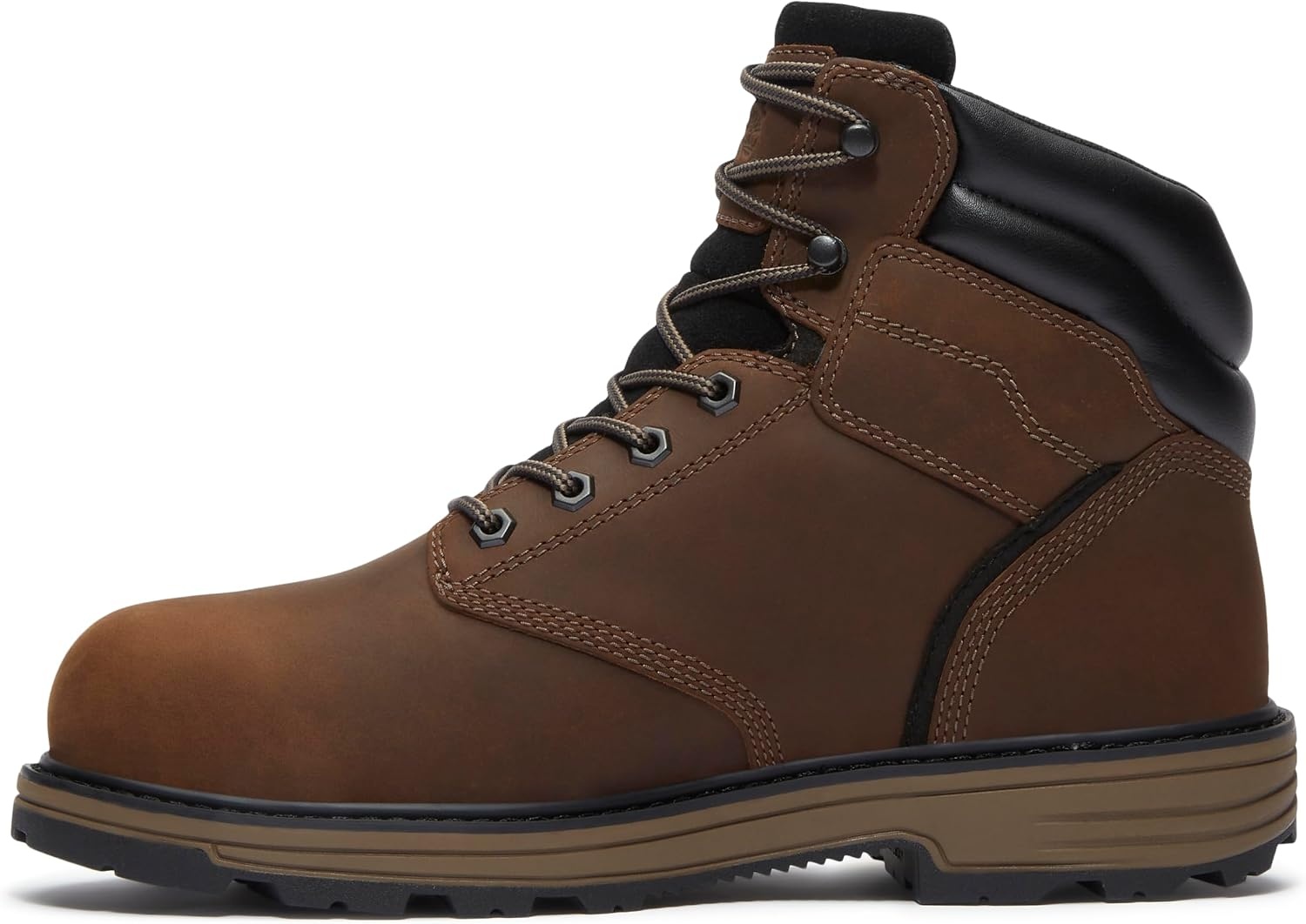 Timberland PRO Titan Tasker 6 Inch Alloy Safety Toe Waterproof Industrial Work Boots(Dark Brown Full Grain)