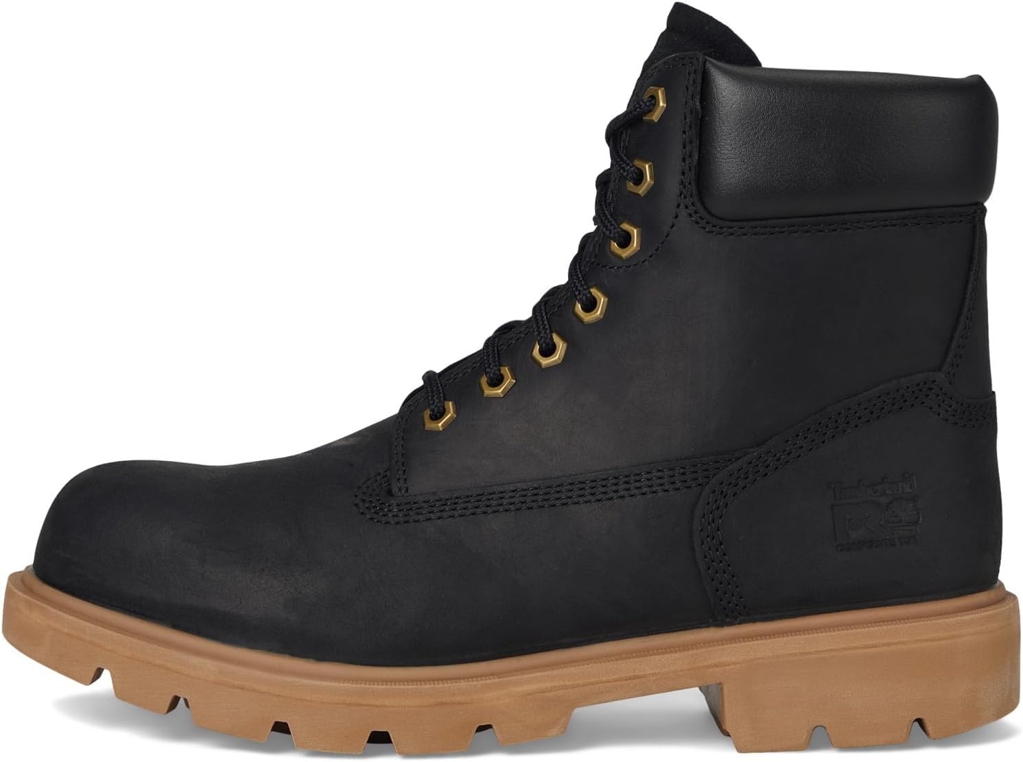 Timberland PRO unisex-adult Sawhorse 6 Inch Composite Safety Toe(Black/Gum)