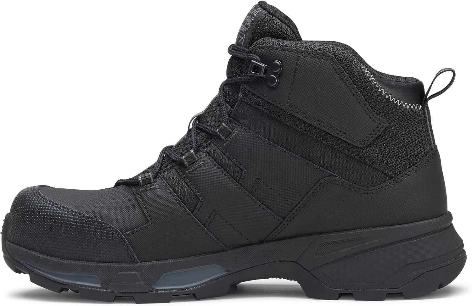 Timberland PRO Men’s Switchback LT Comp Toe Waterproof Hiker Work Boots(Black/Grey V1)