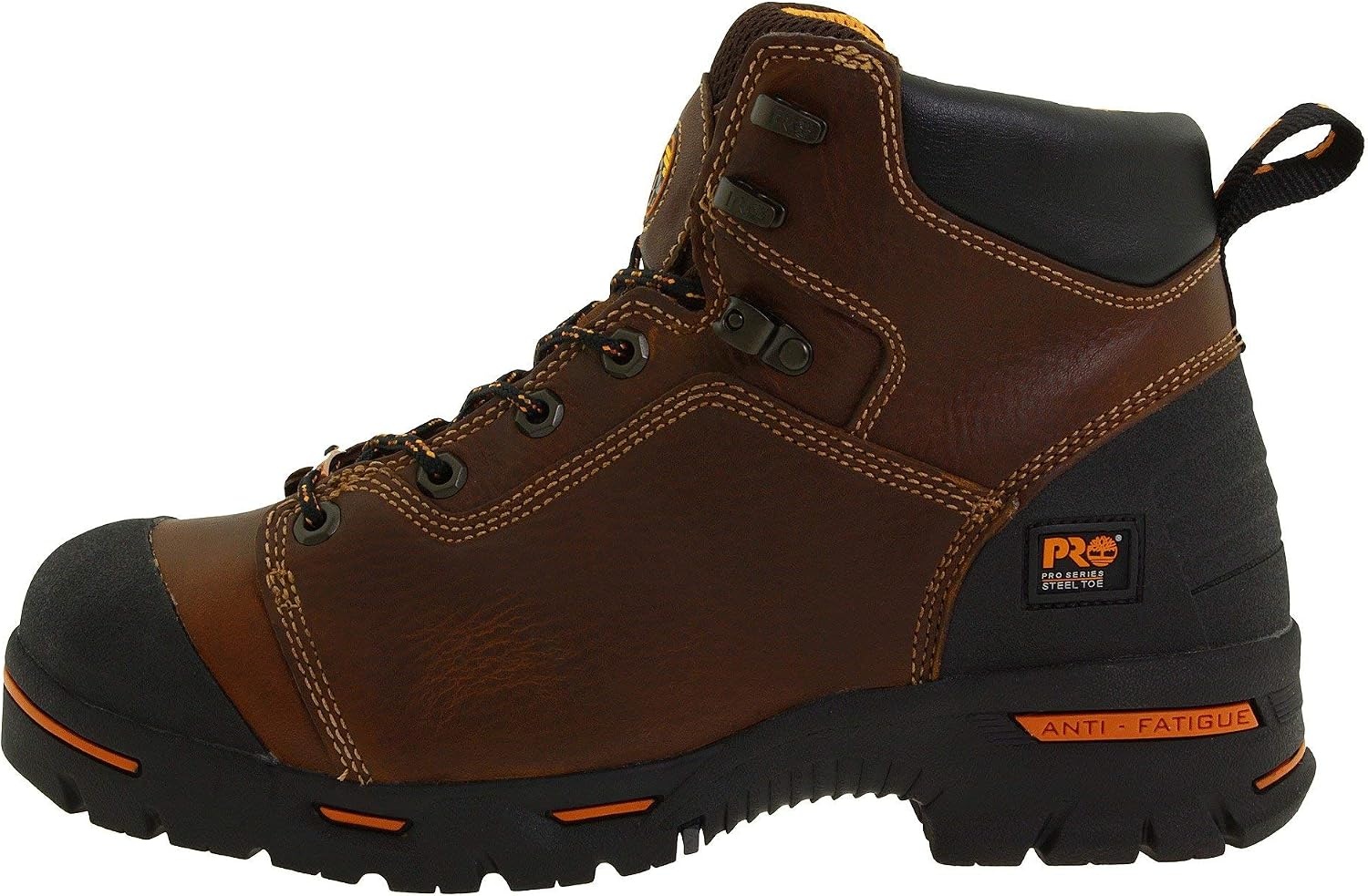 Timberland PRO Men’s Endurance 6 Inch Steel Safety Toe Puncture Resistant Waterproof Industrial Work Boot(Brown V1)