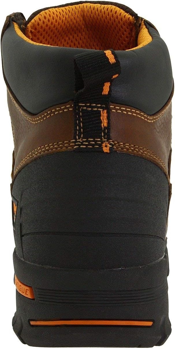 Timberland PRO Men’s Endurance 6 Inch Steel Safety Toe Puncture Resistant Waterproof Industrial Work Boot(Brown V1)