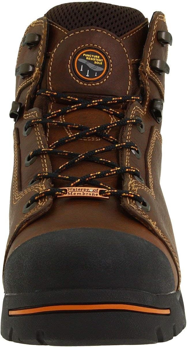 Timberland PRO Men’s Endurance 6 Inch Steel Safety Toe Puncture Resistant Waterproof Industrial Work Boot(Brown V1)