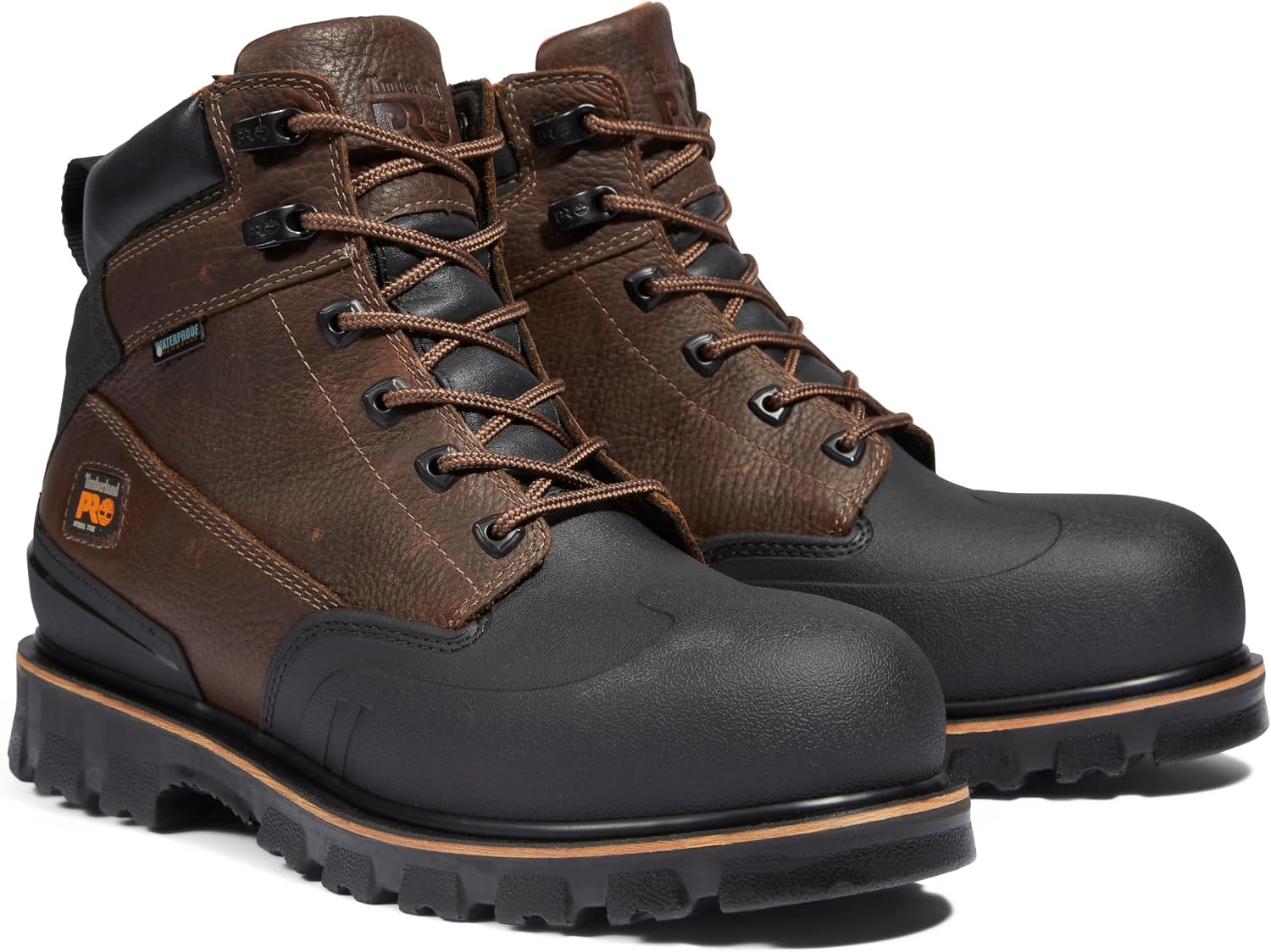 Timberland PRO Men’s 6 Inch Rigmaster XT Steel-Toe Waterproof Work Boot(Brown – 2024 New)