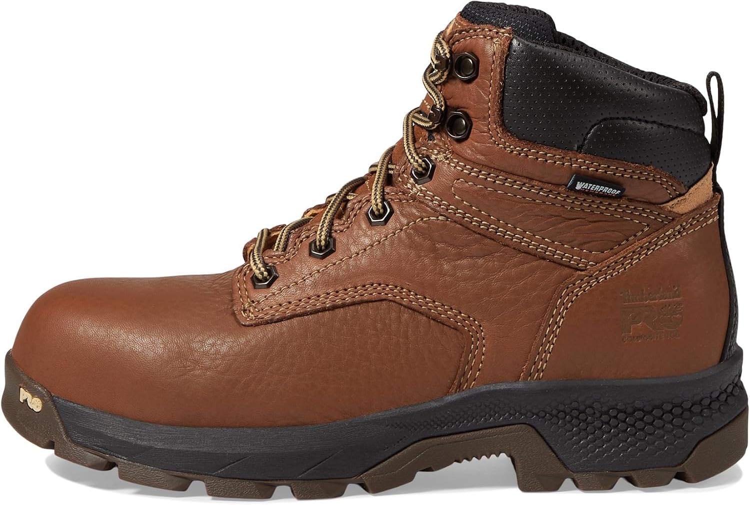 Timberland PRO Men’s Titan Ev 6 Inch Composite Safety Toe Waterproof(Brown)