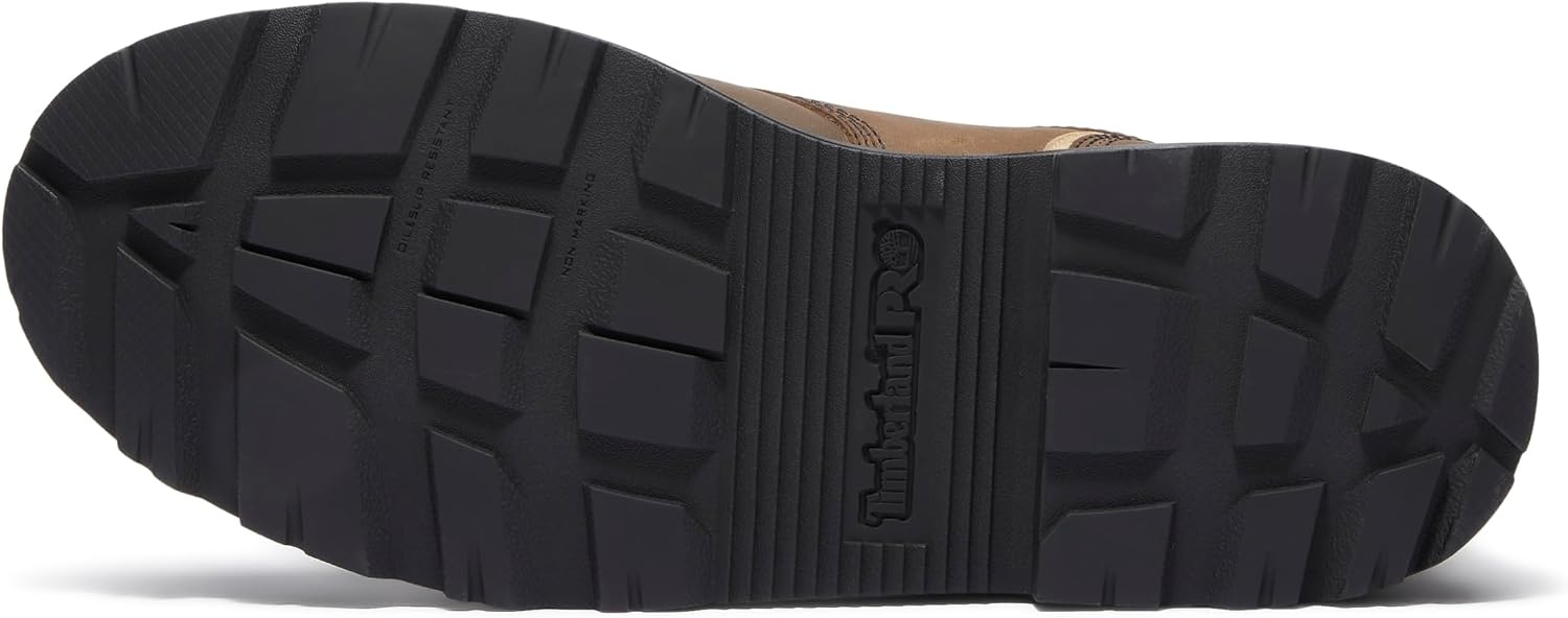 Timberland PRO Titan Tasker 6 Inch Alloy Safety Toe Industrial Work Boots(Medium Brown Full Grain)