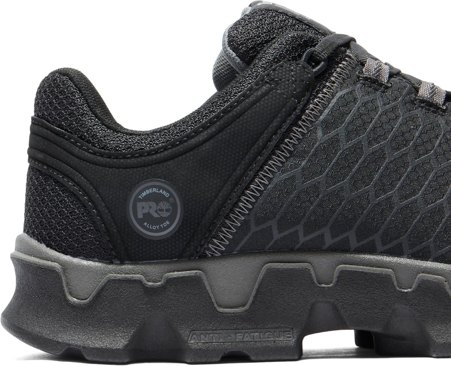 Timberland PRO Mens Powertrain Sport Alloy Safety Toe Static Dissipative Industrial Athletic Work Shoe(Black/Grey-2024 New)