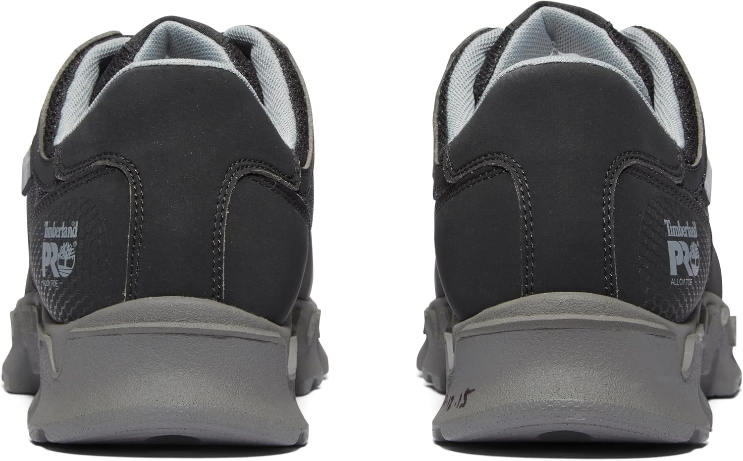 Timberland PRO Men’s Powertrain Alloy Toe ESD Industrial Shoe(Black/Grey-2024 New)