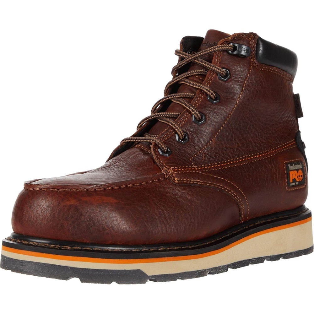Timberland PRO mens Gridworks Wedge 6 Inch Alloy Safety Toe Waterproof Industrial Work Boot(Brown V1)