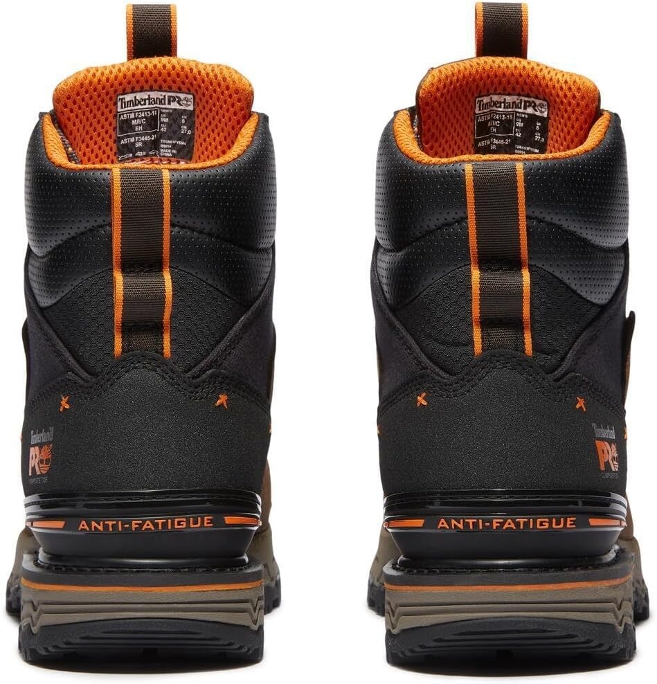 Timberland PRO Men’s 6 Boondock Ultralight Composite Toe Waterproof Slip Resistant Boot(Medium Brown)