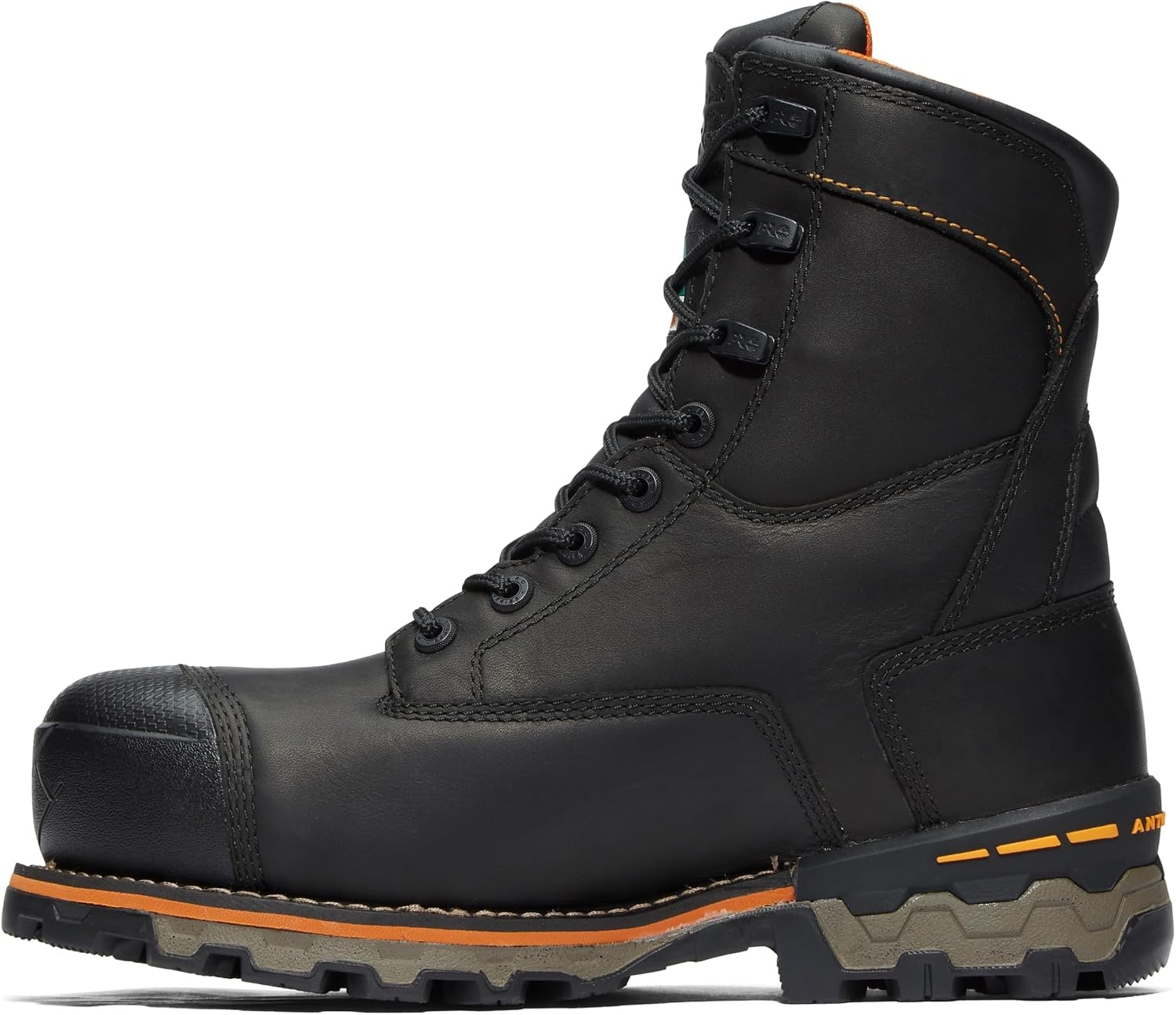 Timberland PRO Men’s Boondock 8″ Composite Toe Puncture Resistant Waterproof Industrial Boot(Black)