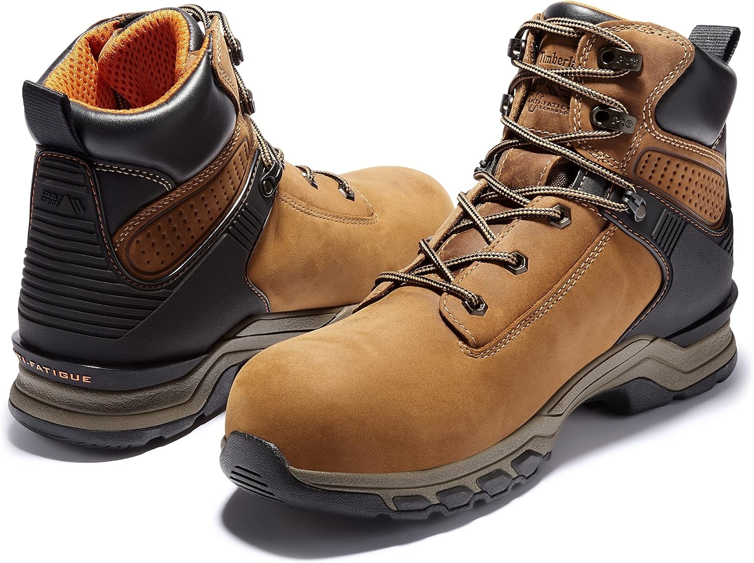 Timberland PRO Men’s Hypercharge 6 Inch Composite Safety Toe Waterproof Industrial Work Boot(Earth Bandit Brown V1)