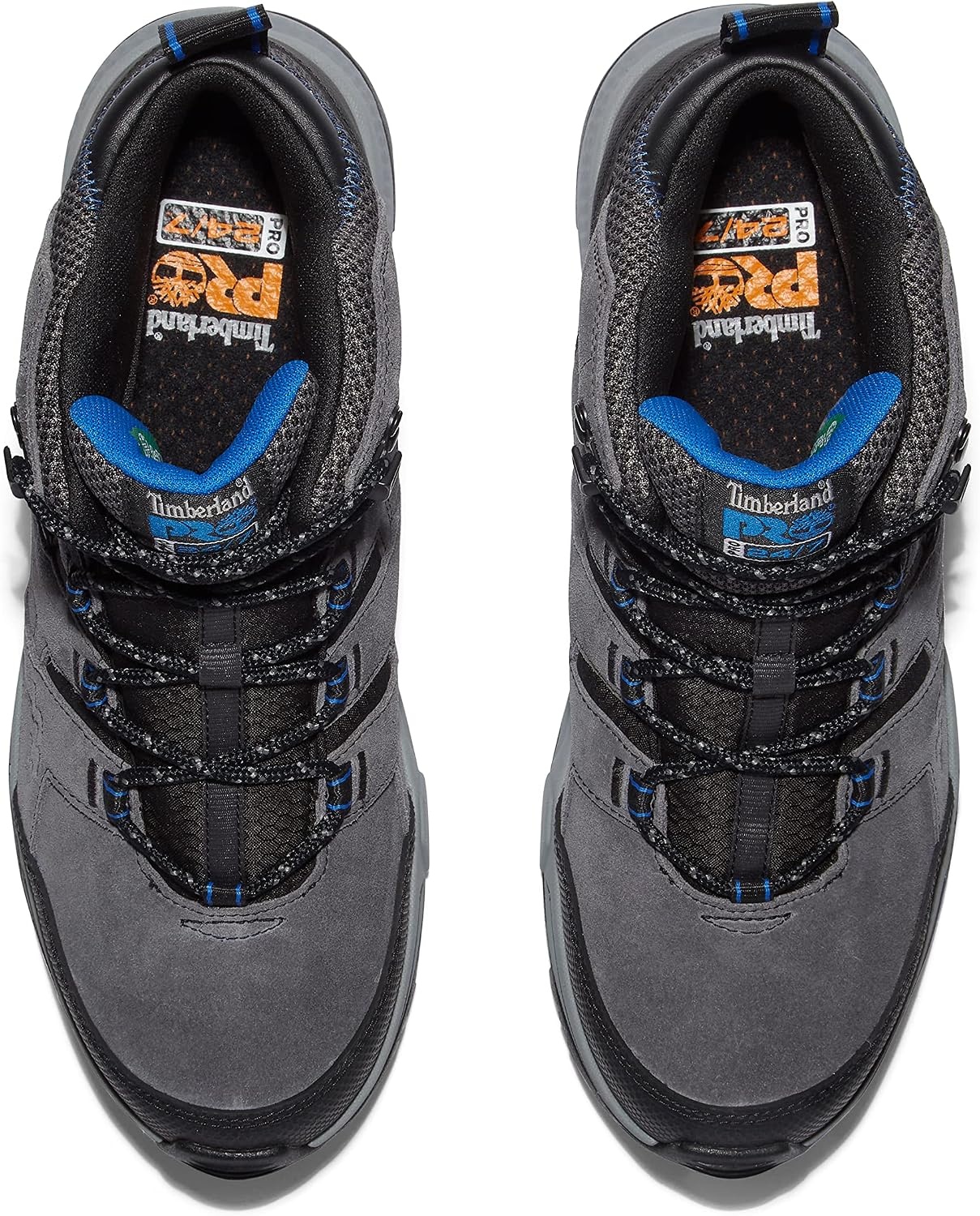 Timberland PRO Switchback LT 6 Inch Soft Toe Waterproof Industrial Work Hiker Boots(Grey/Blue)