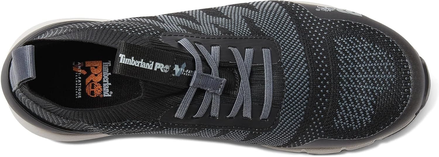 Timberland PRO Mens CSA Radius Knit Composite Safety Toe Puncture Resistant Industrial Athletic Work Shoe(Black/Grey 2)