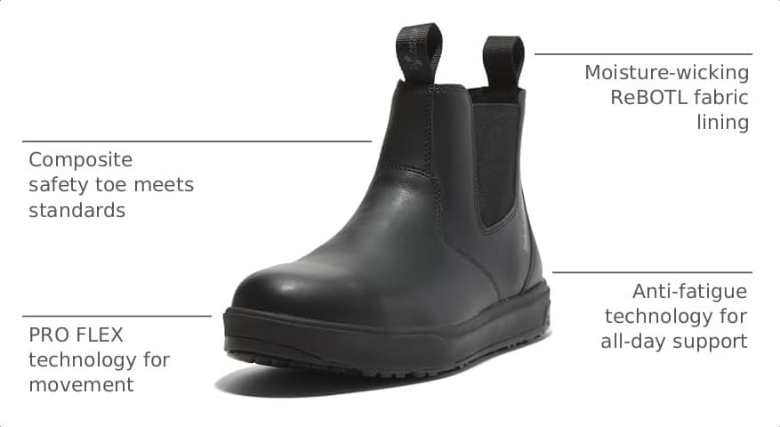 Timberland PRO Berkley Chelsea Composite Safety Toe Static Dissipative(Black V1)