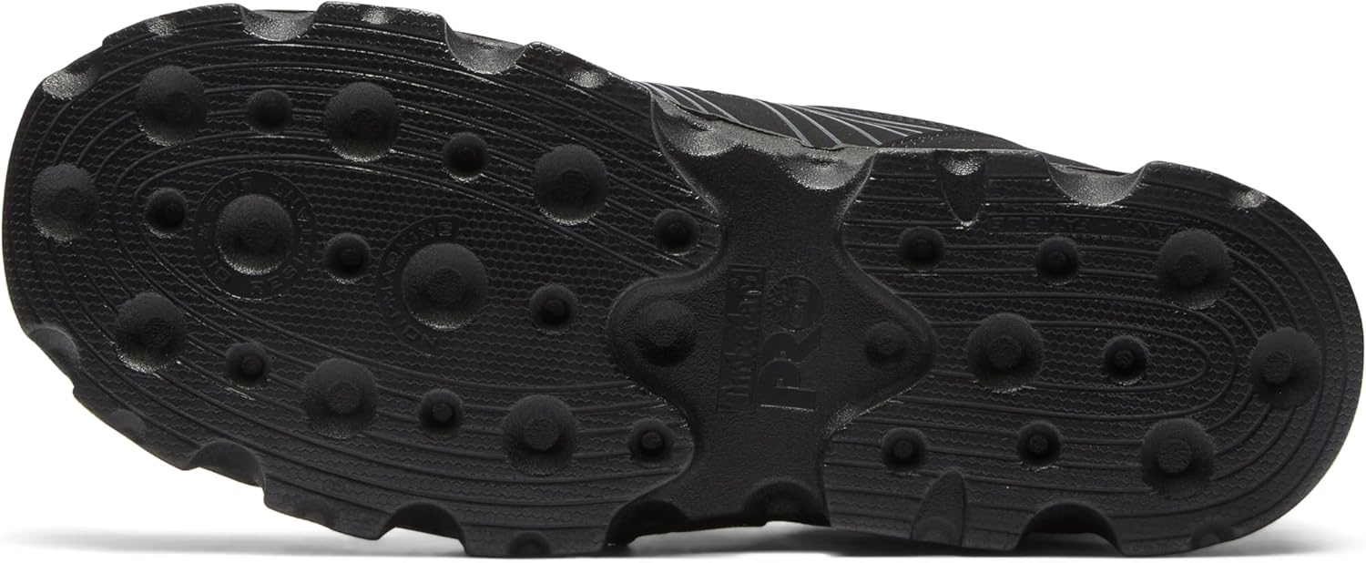 Timberland PRO Men’s Powertrain Mid Alloy Toe ESD Industrial Athletic Work Boot(Black Synthetic)