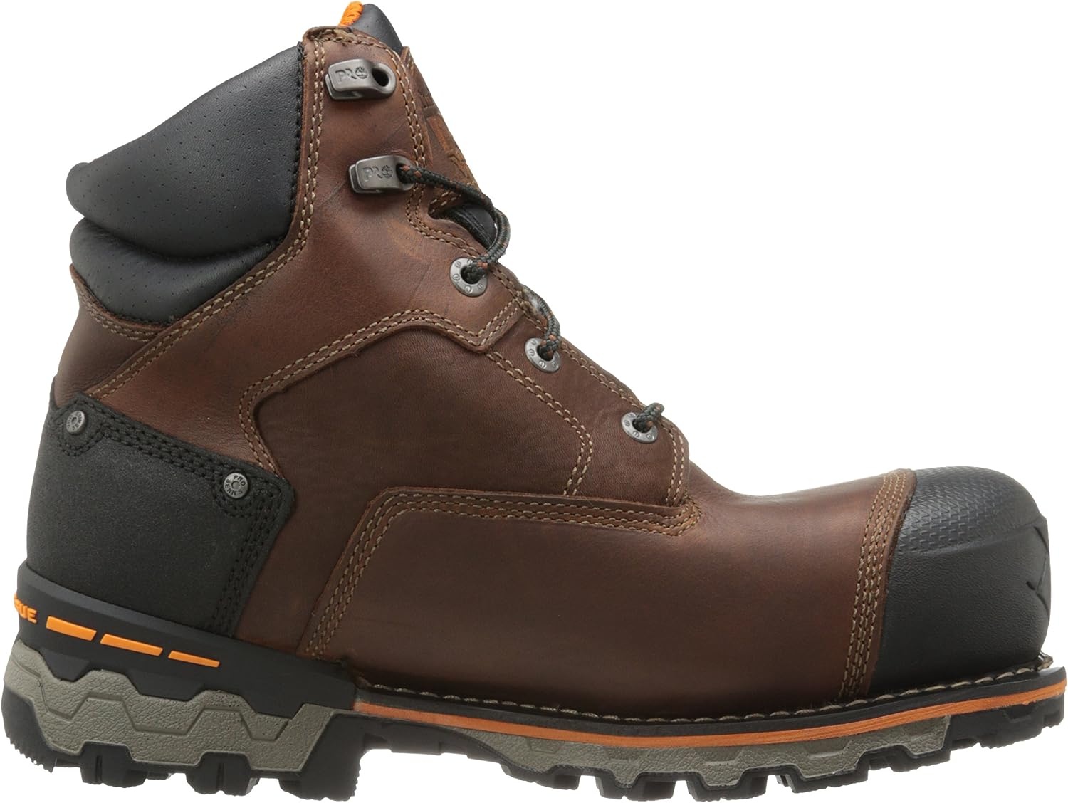 Timberland PRO Men’s Boondock 6 Inch Composite Safety Toe Waterproof Industrial Work Boot(Brown)