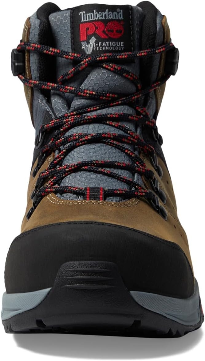 Timberland PRO Switchback 6″ Composite Safety Toe Puncture Resistant Waterproof(Brown Turkish Coffee/Red-2024 New)