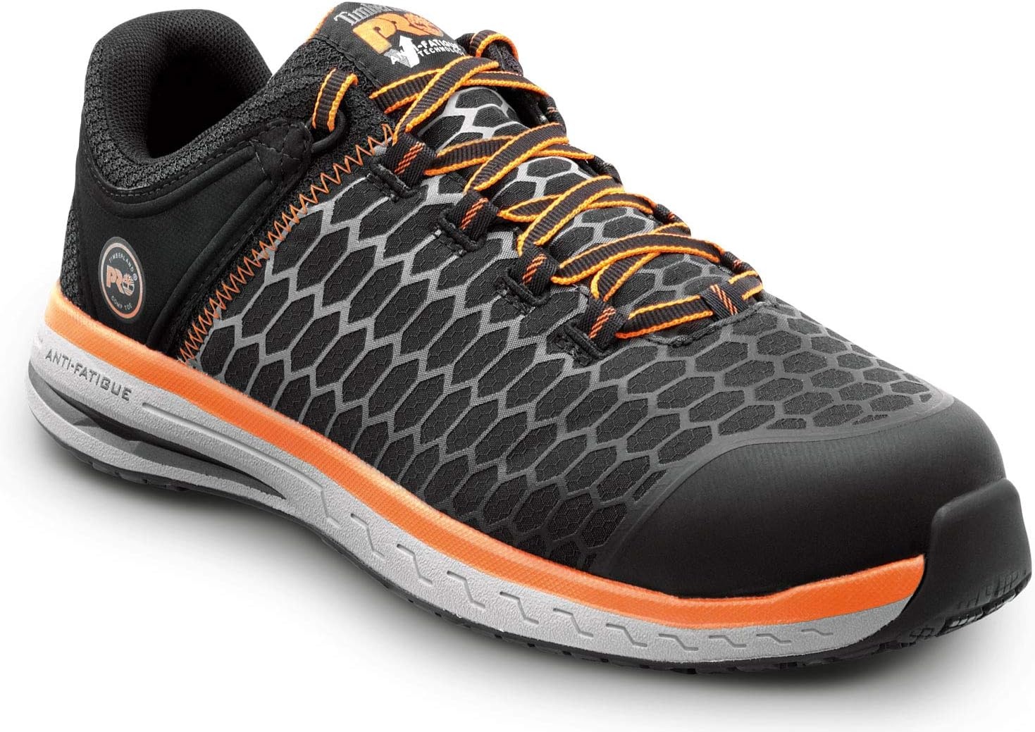 Timberland PRO Powerdrive, Men’s, Comp Toe, EH, MaxTrax Slip Resistant Low Athletic(Black)