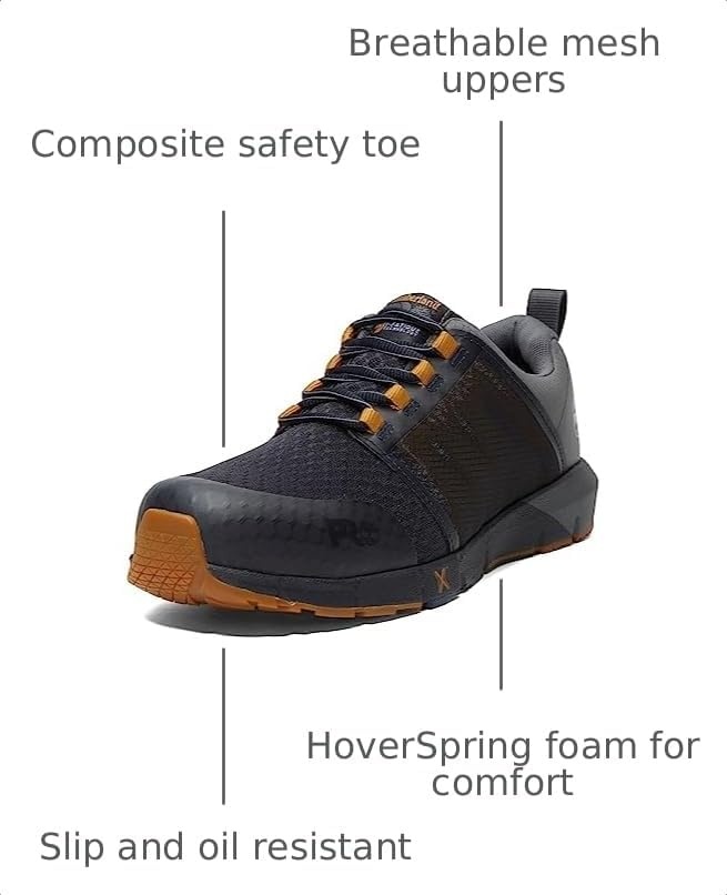 Timberland PRO Men’s Powertrain Sport Alloy-Toe EH Industrial & Construction Shoe(Navy/Charcoal)