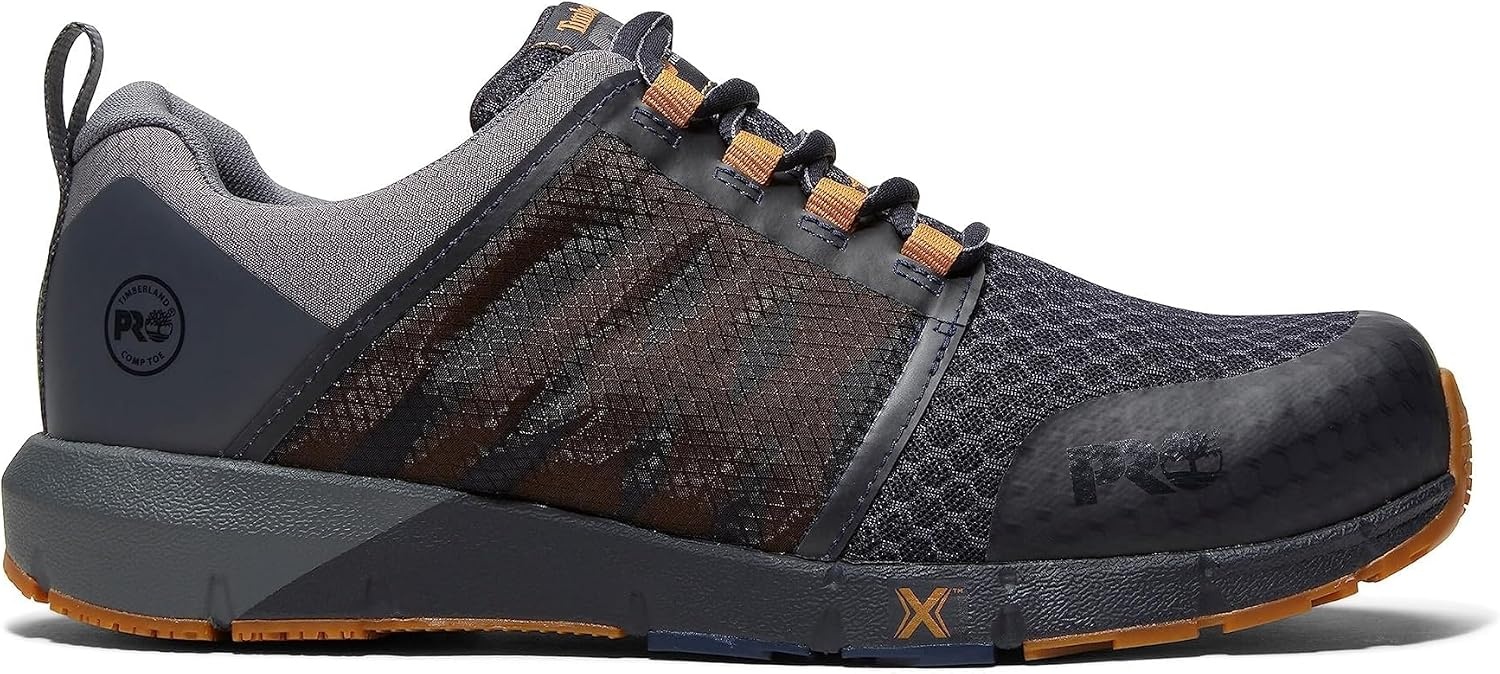 Timberland PRO Men’s Powertrain Sport Alloy-Toe EH Industrial & Construction Shoe(Navy/Charcoal)