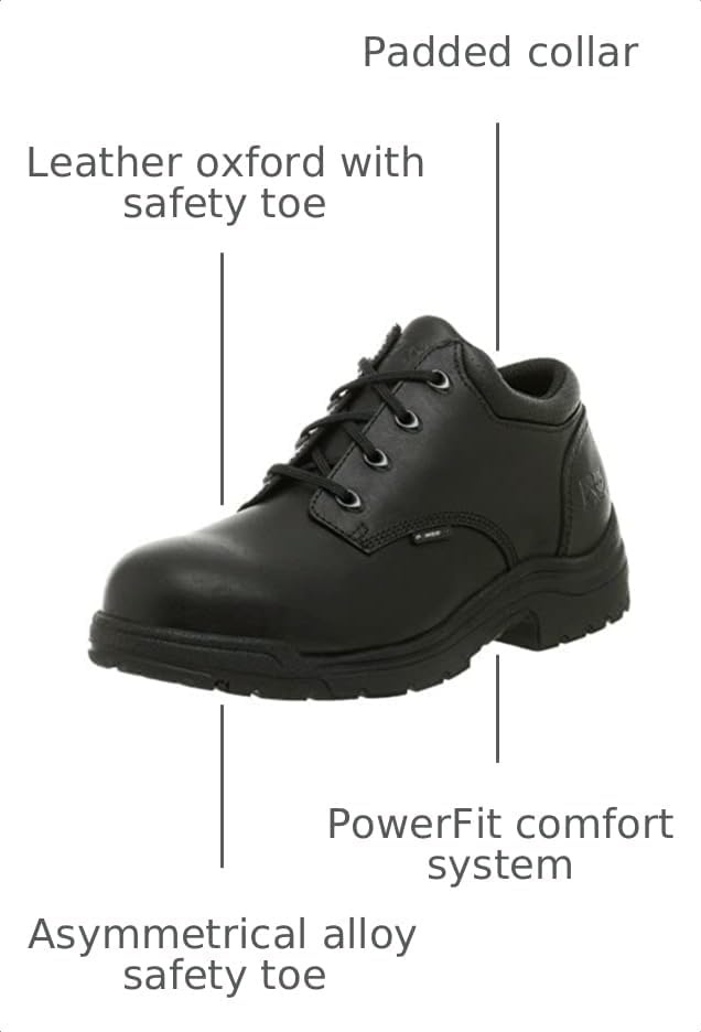 Timberland PRO Men’s Titan Oxford Alloy Safety Toe Industrial Shoes(Black V1)