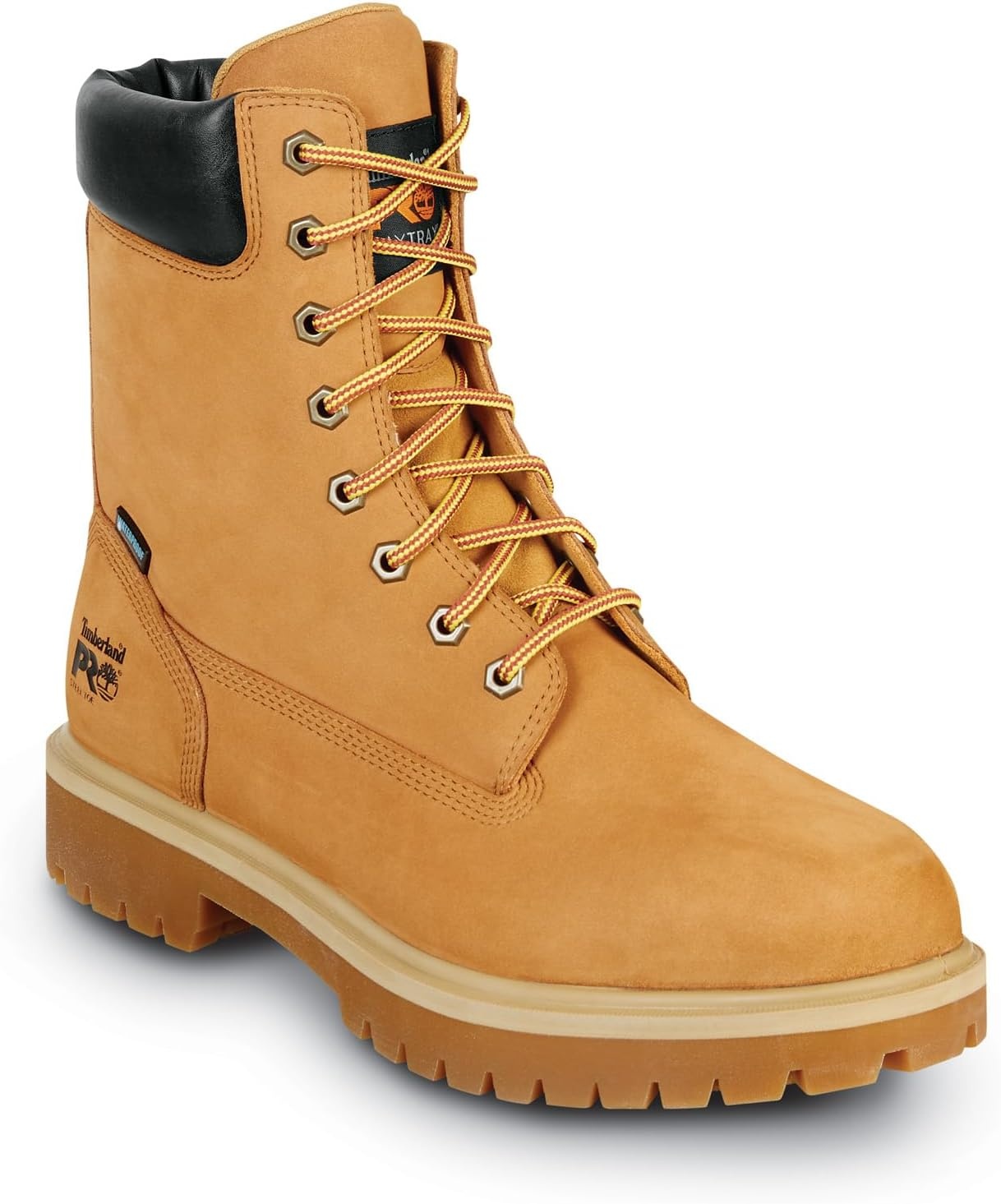 Timberland PRO Mens 8 Direct Attach MaxTRAX Steel Toe WP SRO(Wheat)