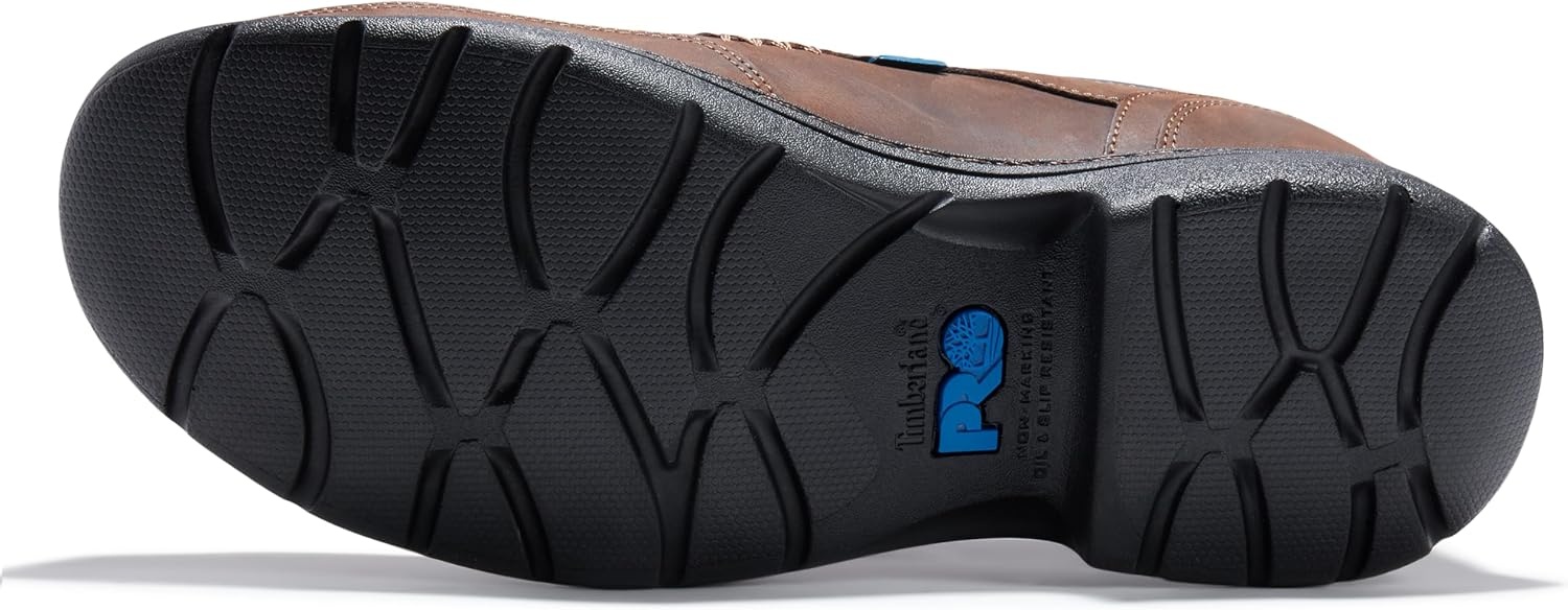 Timberland PRO Men’s Branston Moc Toe Slip-On Work Shoe(Brown Distressed-2024 New)
