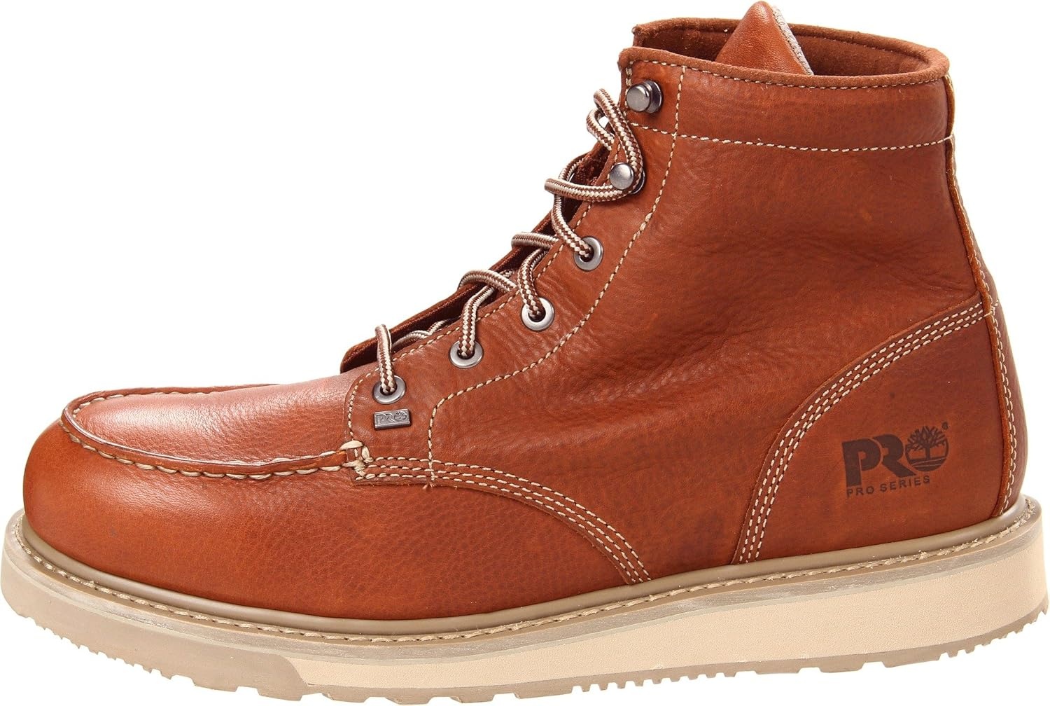 Timberland PRO Men’s Barstow Wedge Soft Toe Work Boots(Brown-classic)