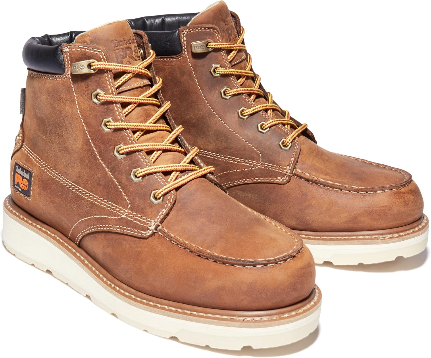 Timberland PRO mens Gridworks Wedge 6 Inch Alloy Safety Toe Waterproof Industrial Work Boot(Golden Brown)