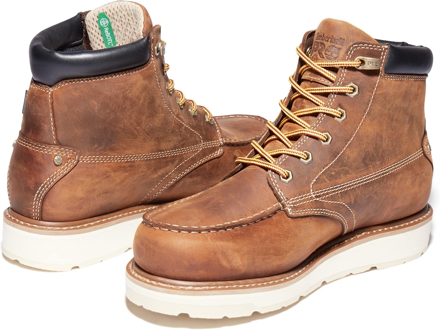 Timberland PRO mens Gridworks Wedge 6 Inch Alloy Safety Toe Waterproof Industrial Work Boot(Golden Brown)