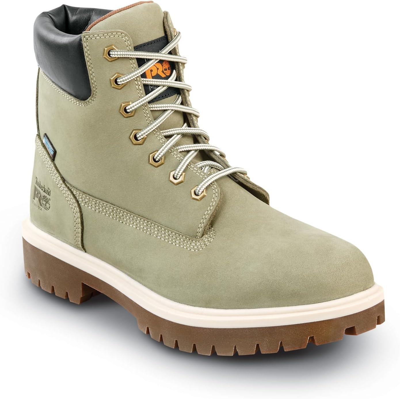 Timberland PRO Men’s 6 Direct Attach MaxTRAX Steel Toe Waterproof Insulated Boot(Deep Lichen Green)