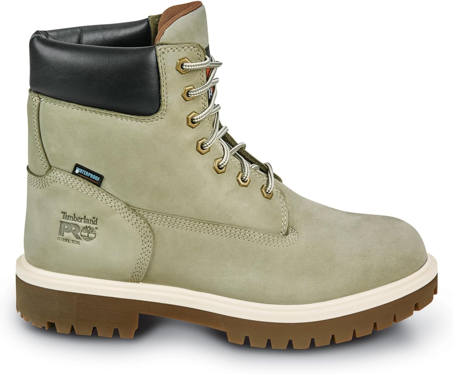 Timberland PRO Men’s 6 Direct Attach MaxTRAX Steel Toe Waterproof Insulated Boot(Deep Lichen Green)